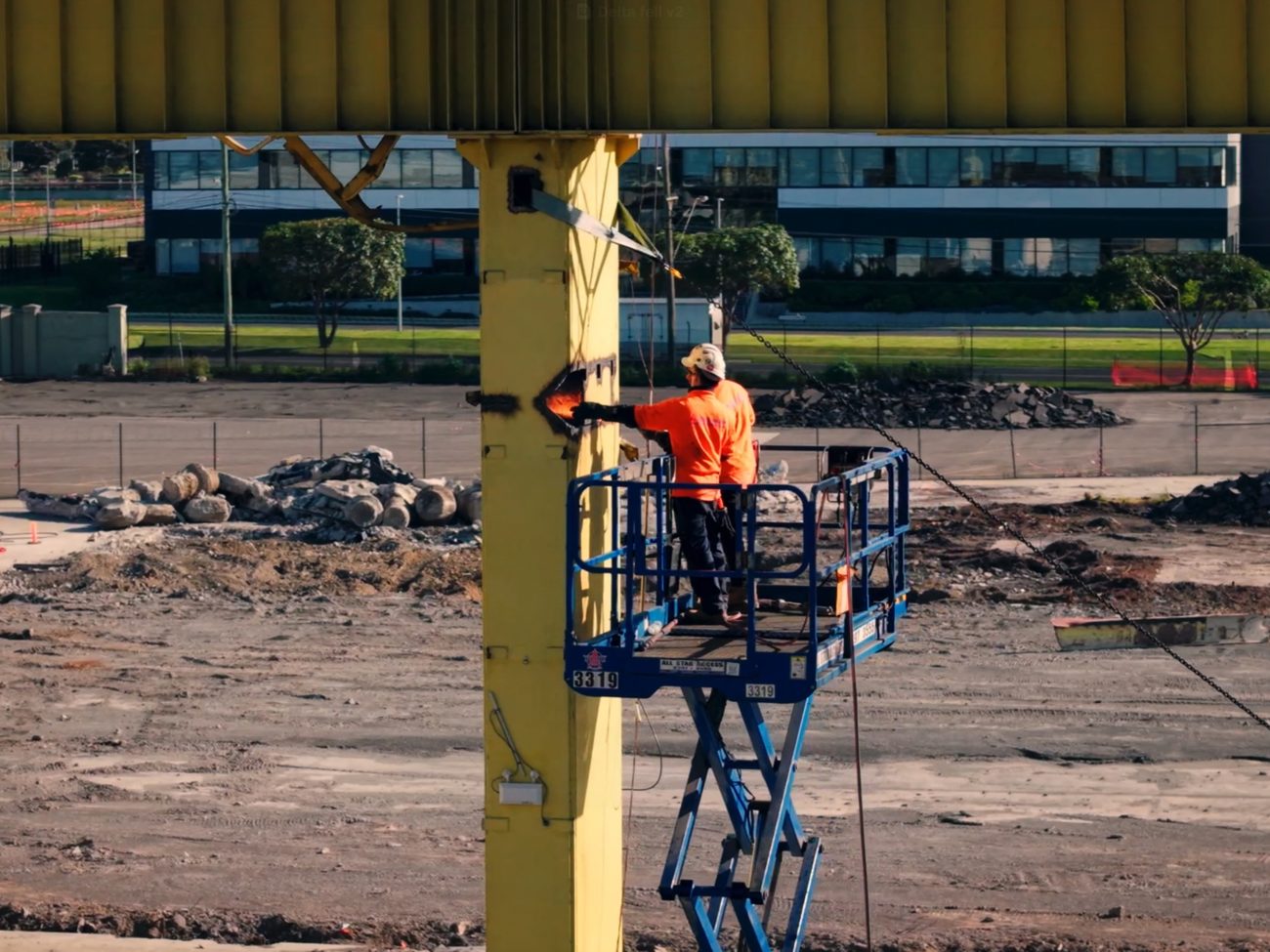 Delta Group crew at Clayton Business Park demolition