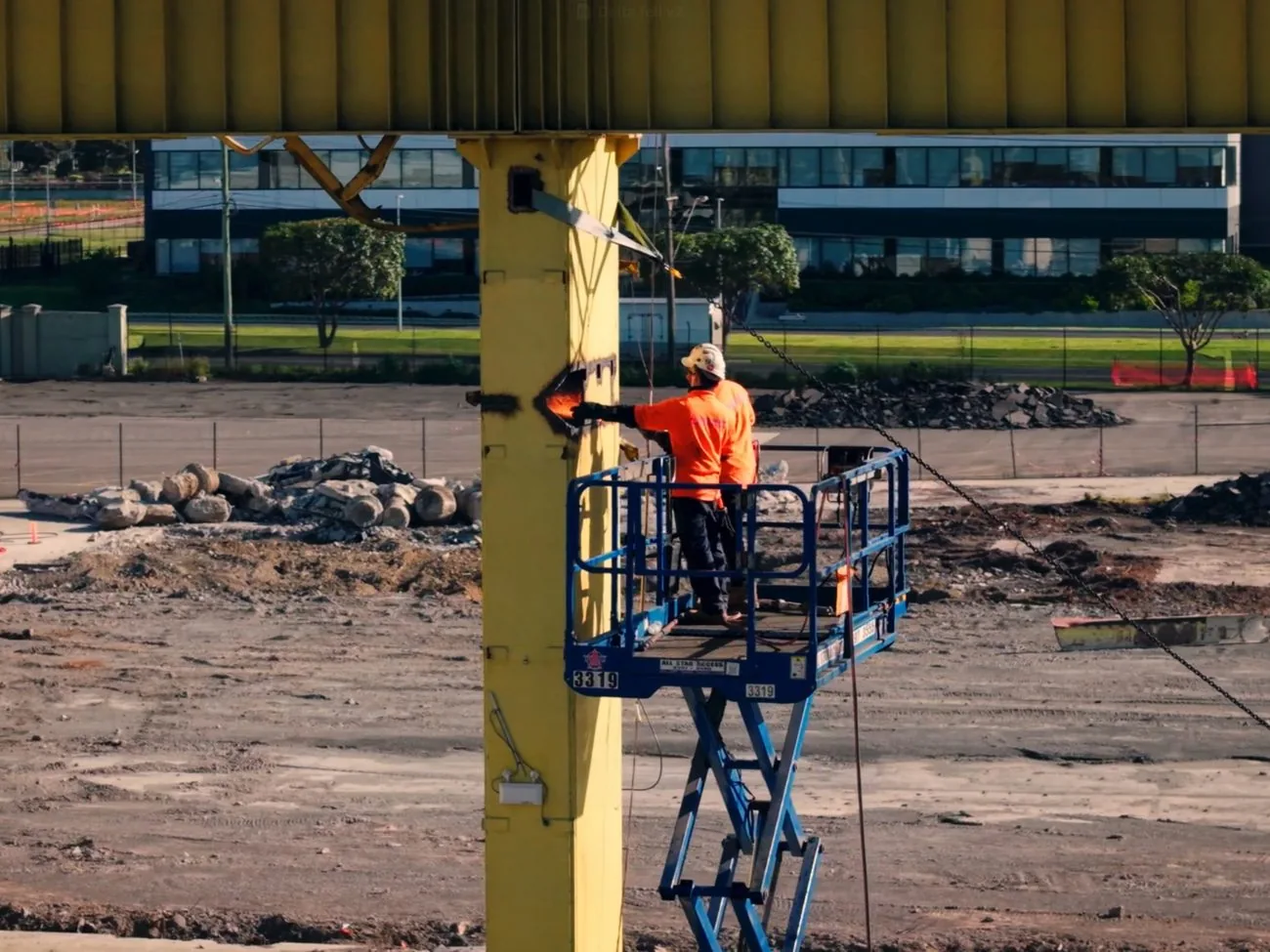 Delta Group crew at Clayton Business Park demolition
