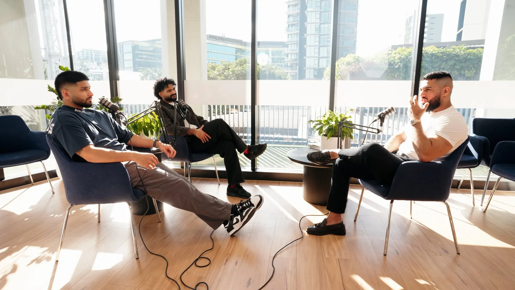 Personal brand podcast filming in Melbourne by Strum Media