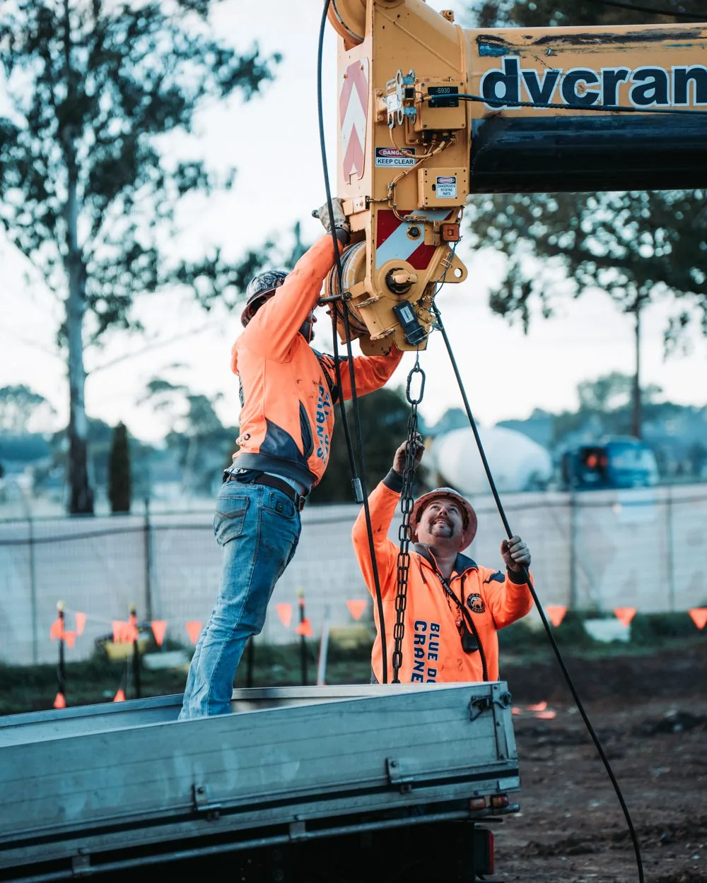 Crane lift on a Melbourne site