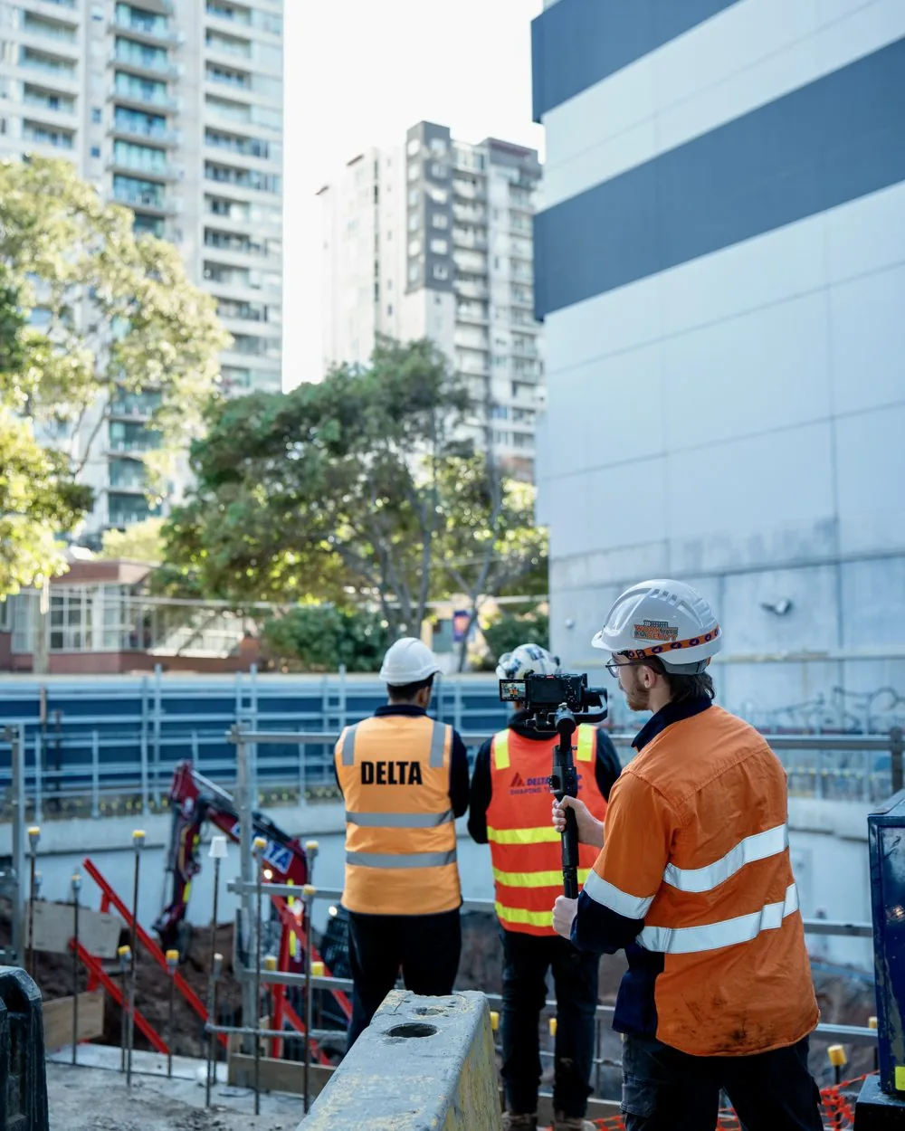 Strum Media filming a site crew